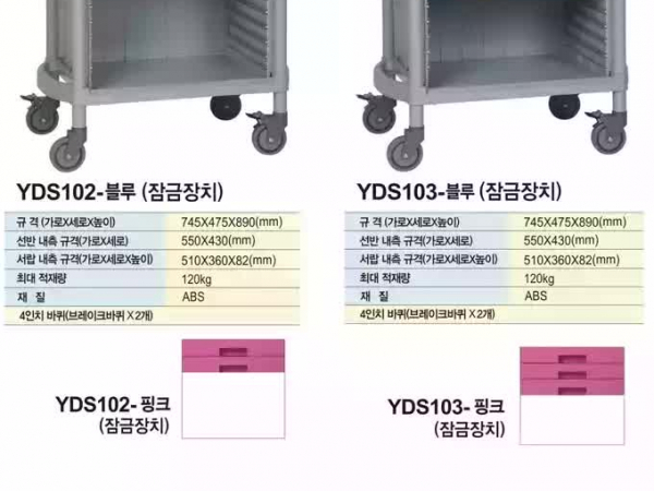 다용도 운반카트 YDS-102 * 잠금장치포함*