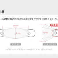 KF-94 블루나 페이스핏매션 블랙 황사마스크 1BOX 30매