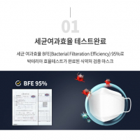 블루나 KF-AD 어린이용 소형 마스크 1BOX  30매 끈조절